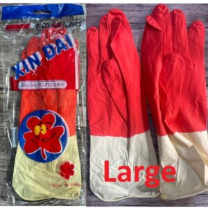 Long L-shaped jelly gloves