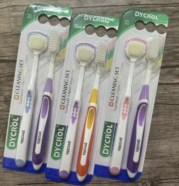 2-3 toothbrushes + 2 tongue brushes