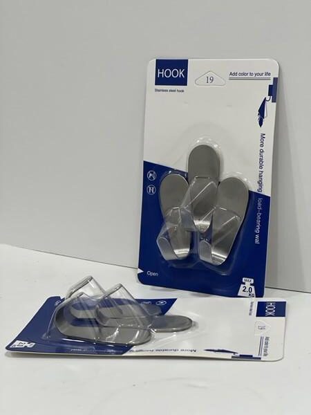 45-8 Metal Hanger 3*1 Double Face Rose