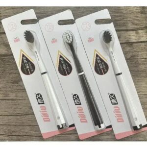 2-6 Elegant Toothbrushes White - Black