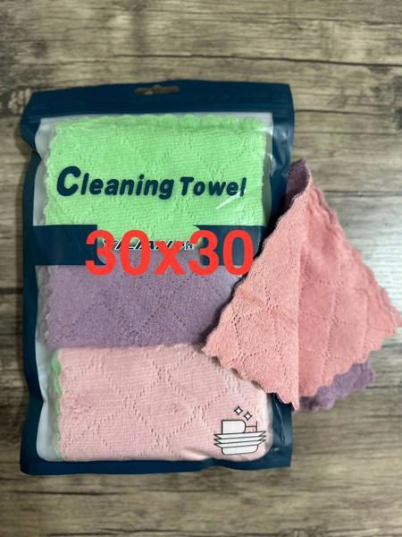 15-1 Surface Cleaning Cloths, 3 Colors, 30*30