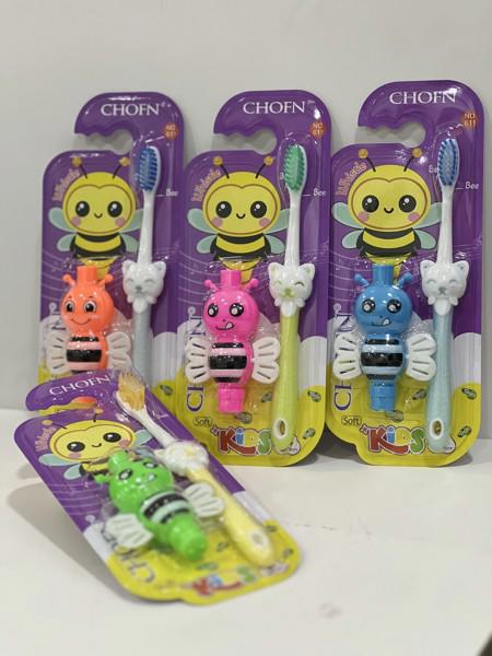 1-25 Children's Toothbrush Card with Girls' Toy