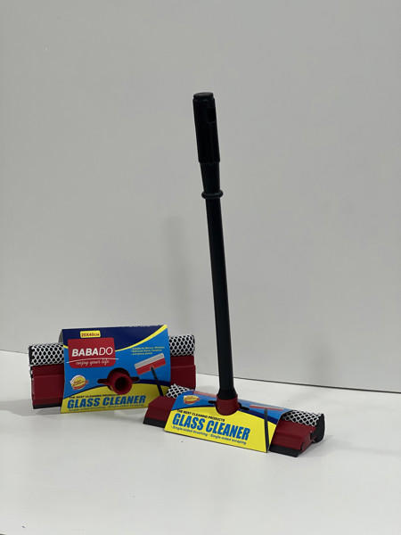 2-8 Papado Glass Scraper with Sponge and Long Heavy Handle