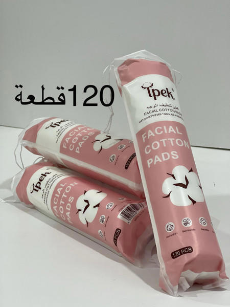 3-1 Elena Care Cotton Face and Makeup Pads, 120 Pieces, Stitched